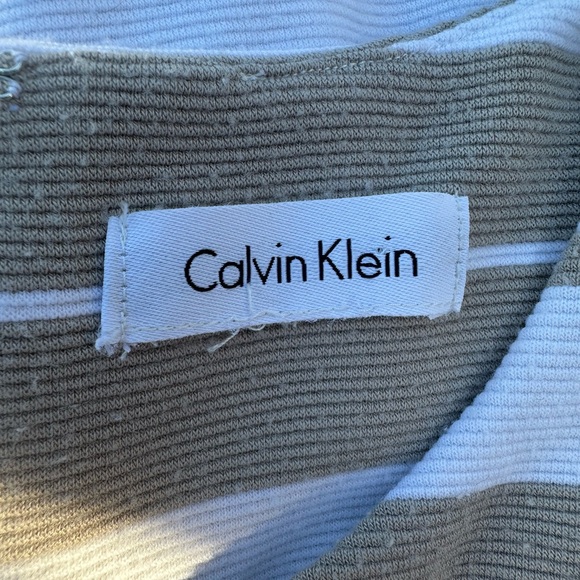 Calvin Klein Striped Sleeveless Midi Dress – Size 8 - Picture 5 of 5